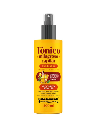 Tônico Capilar Milagroso Força Brilho Reconstrução 200ml
