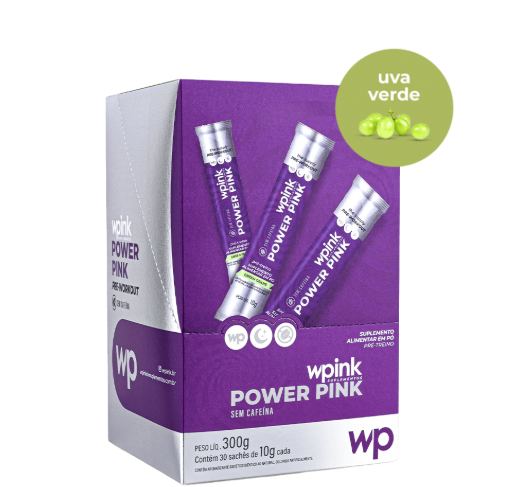 Power Pink Caffeine-Free Green Grape - Pre-Workout - 300g - WP
