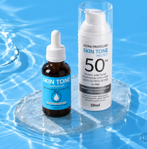 Skin Tone Brightening Serum + Sunscreen Kit