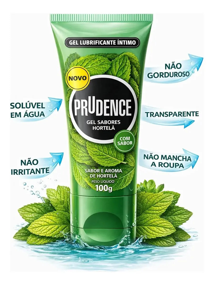 Prudence Mint Flavored and Aromatized Gel Lubricant - 100g