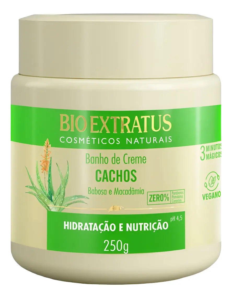 Bio Extratus Aloe Vera and Macadamia Curl Cream Bath 250g