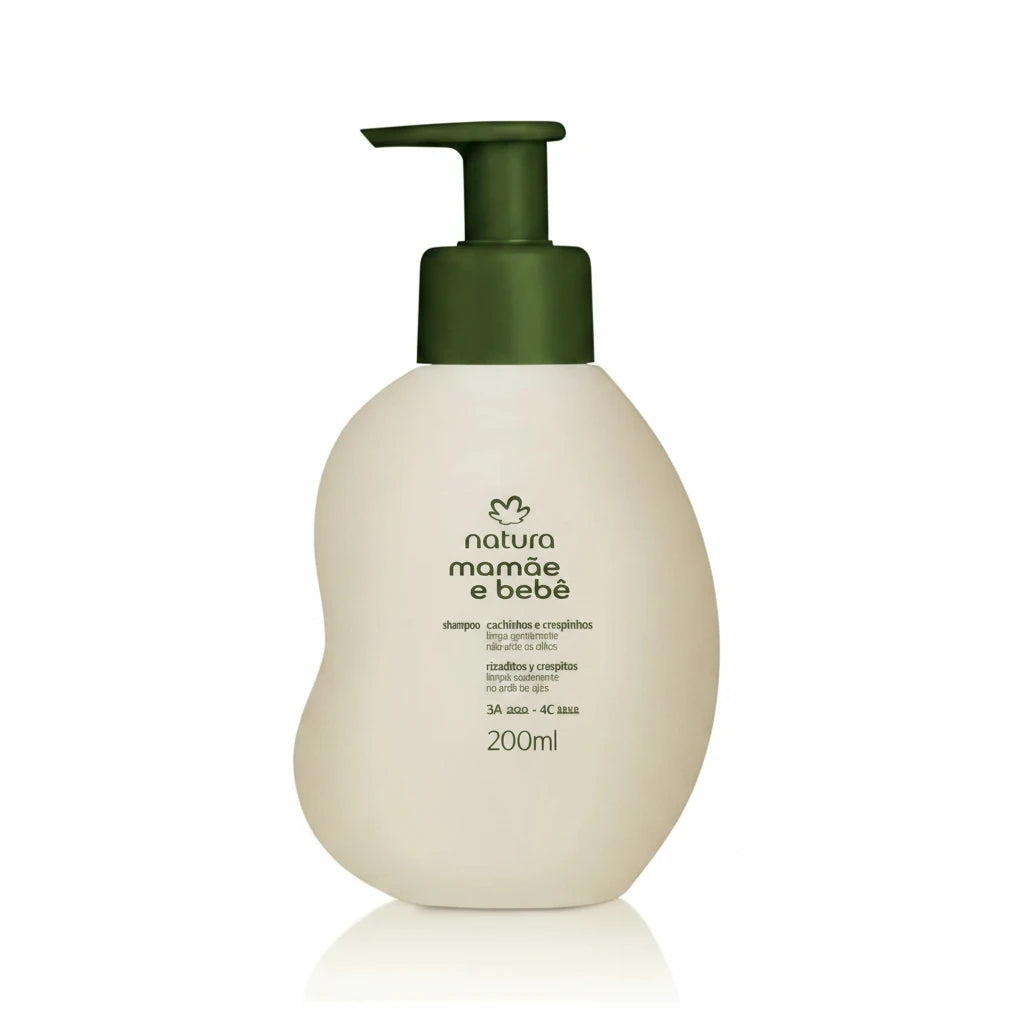 Mommy and Baby Shampoo for Curly and Coily Hair 200ml - Natura