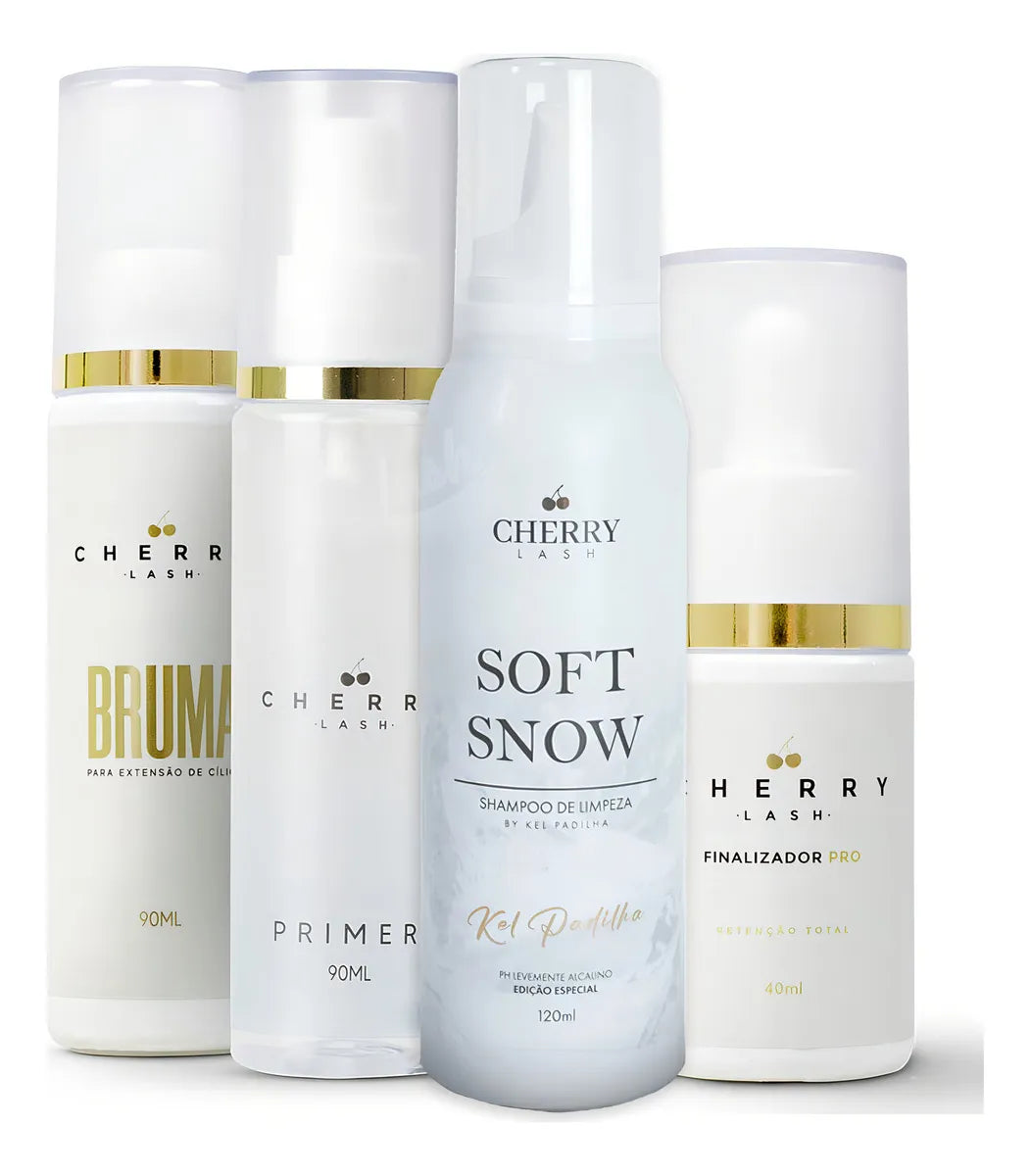 Cherry Lash Shampoo Primer Finishing Mist Kit for Eyelashes
