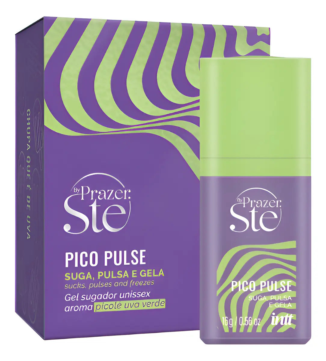 Pico Pulse Intt Green Grape Exciting Gel, which Sucks, Pulses and Vibrates