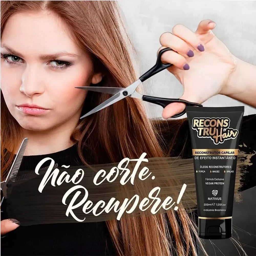 Reconstru Hair Recontrução Capilar Efeito Instantâneo 200ml