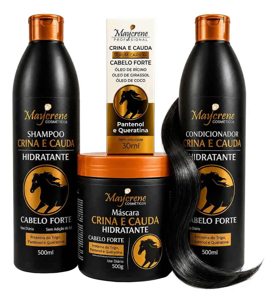 Maycrene Horse Mane Kit for Fast Growth + Serum