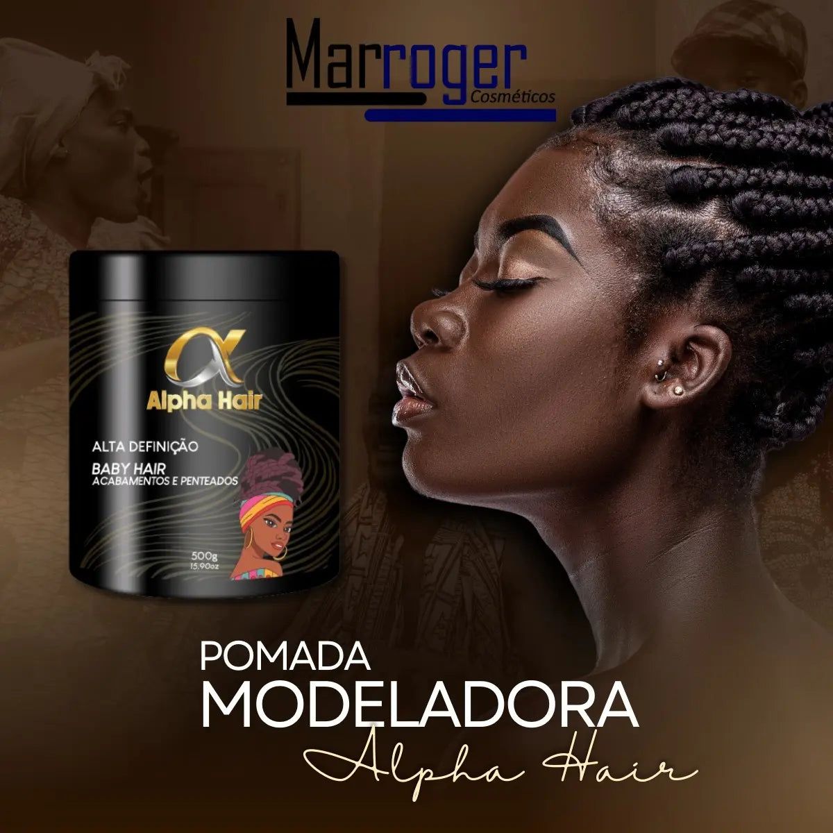 Alpha Hair Styling Pomade for Cornrows and Baby Hair 500g