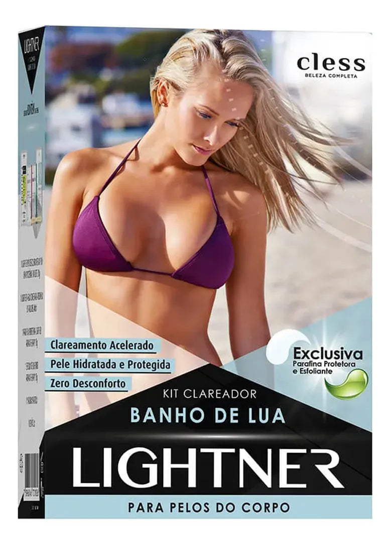 Kit Clareador De Pelos Descolorante Lightner Banho De Lua