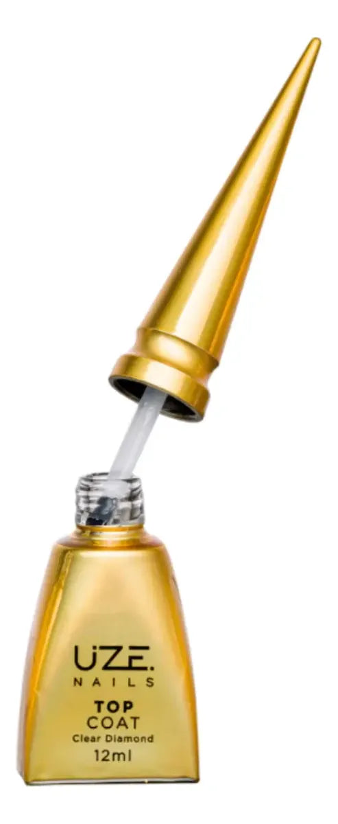 Clear Diamond Top Coat 12ml - Uze Nails