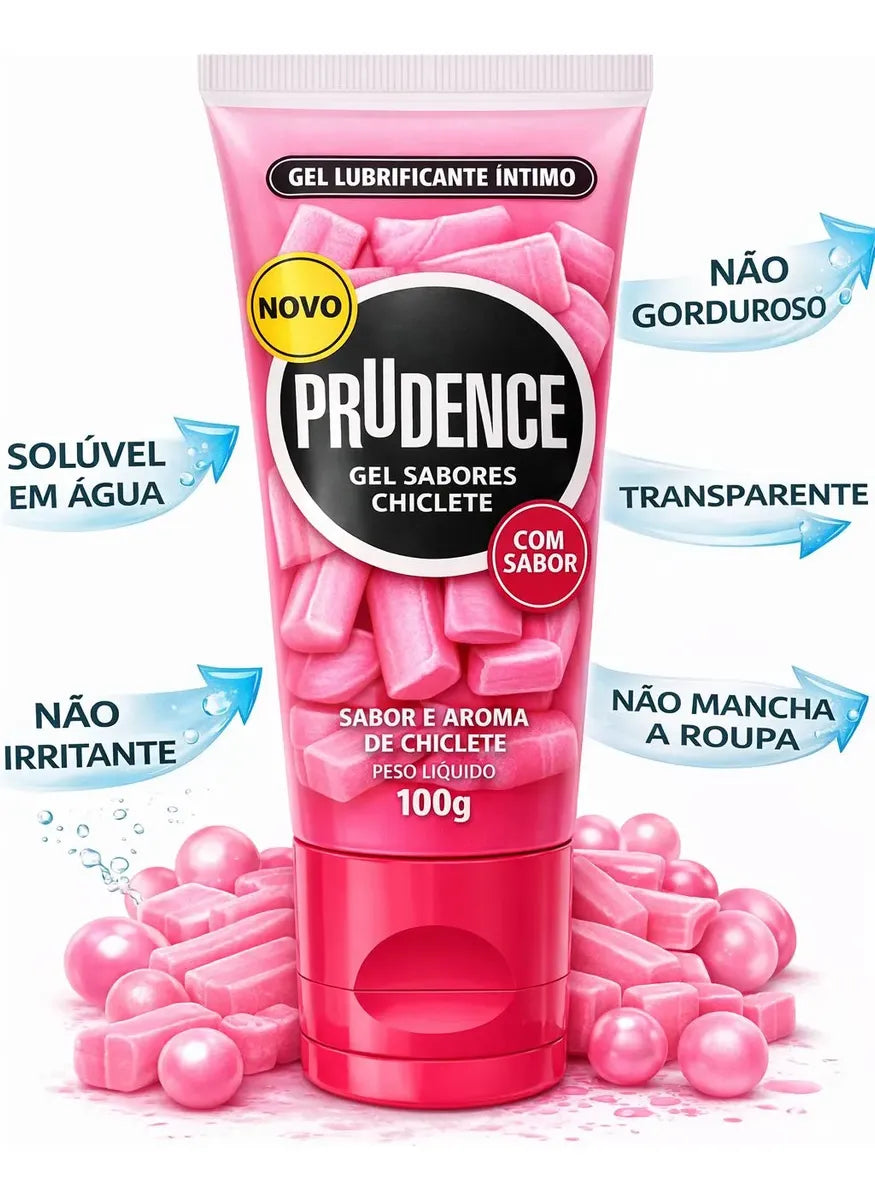 Prudence Gel Lubricant with Bubblegum Flavor and Aroma - 100g