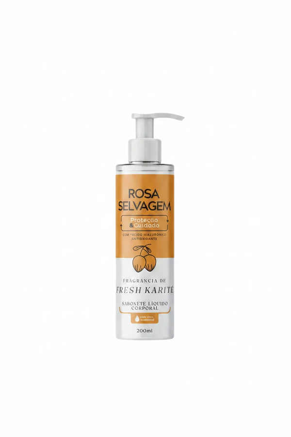 Sabonete Líquido Fresh Karité Rosa Selvagem - 400ml