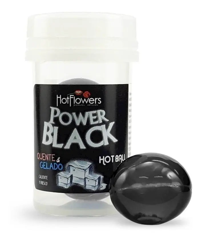 Hot Ball Power Black Hot and Cold Edible Gel - Hot Flowers