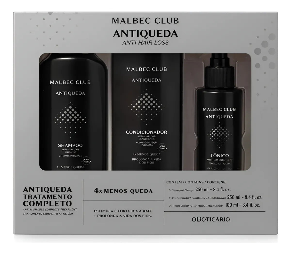 Malbec Club Anti-Hair Loss Treatment Kit Stimulates Growth