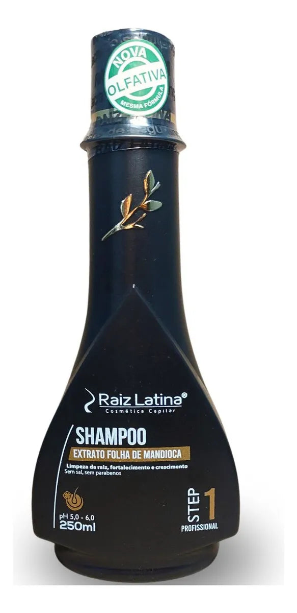 Cassava Extract Hair Shampoo 250ml Raiz Latina Cleansing