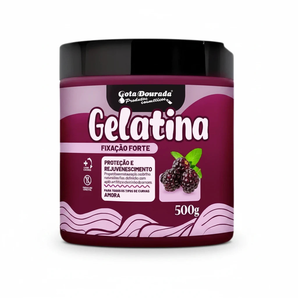Blackberry Hair Gel Strong Hold Golden Drop 500g