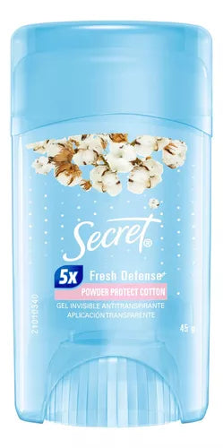 Desodorante Gel Antitranspirante Secret Proteção Algodão 45g