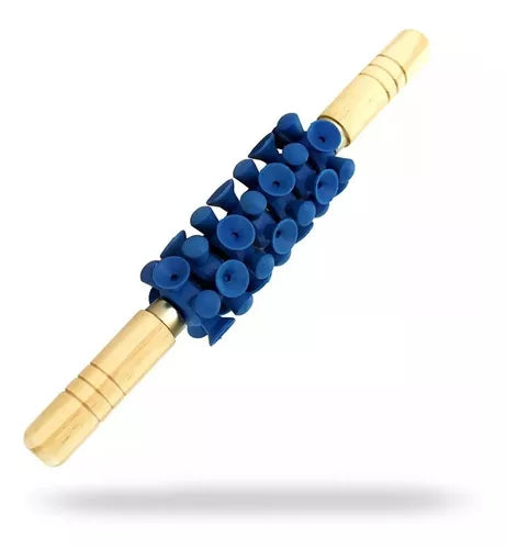 Rolo Massagem Turbinada Ventosa E Dedinhos Azul