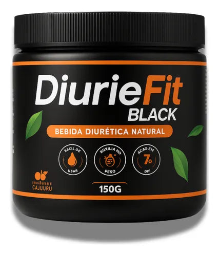Queima Gordura Mistura Diurética Fit Blak Em Pó 100% Natur