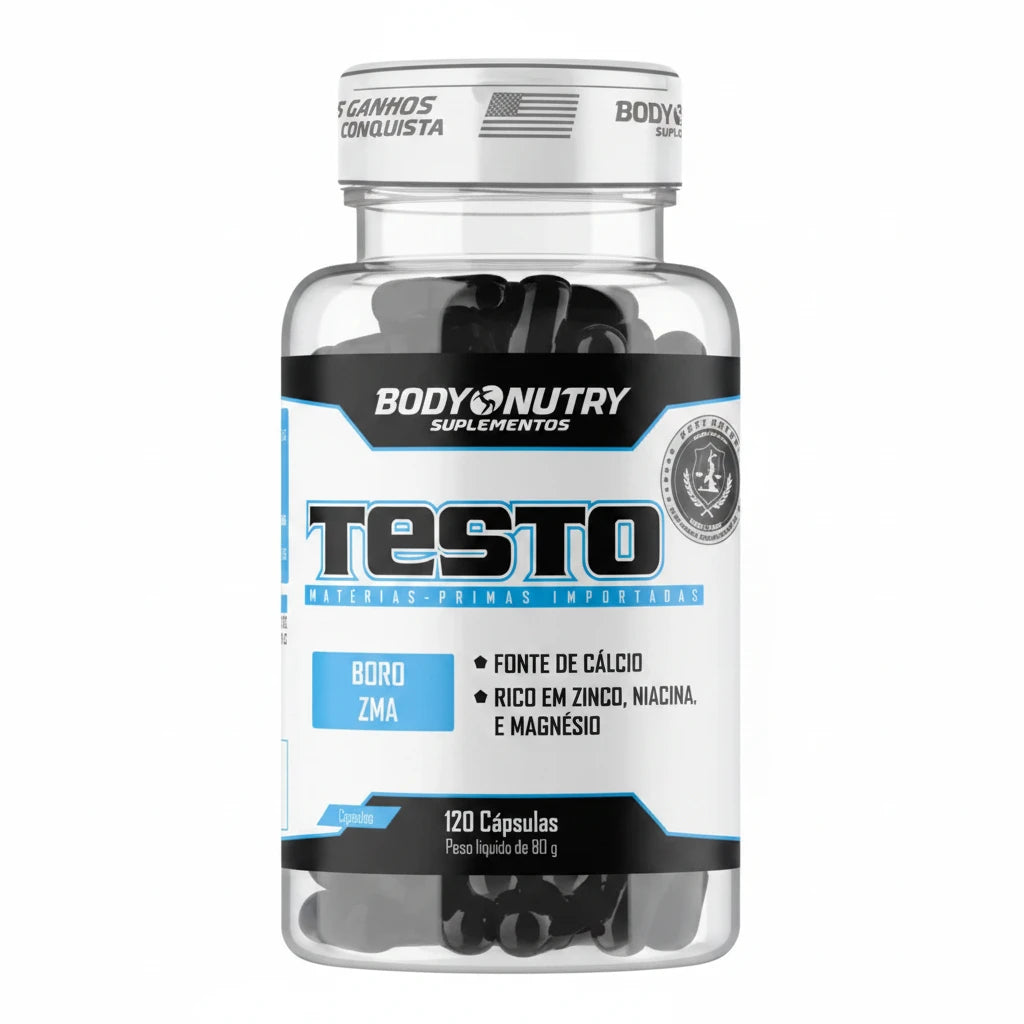 Body Nutry Testo Capsule Supplement, 120 Capsules Pre-Horm Flavourless