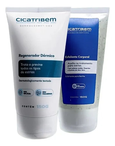 Kit 1 Anti-Stretch Mark Cream + 1 Cicatribem Body Scrub