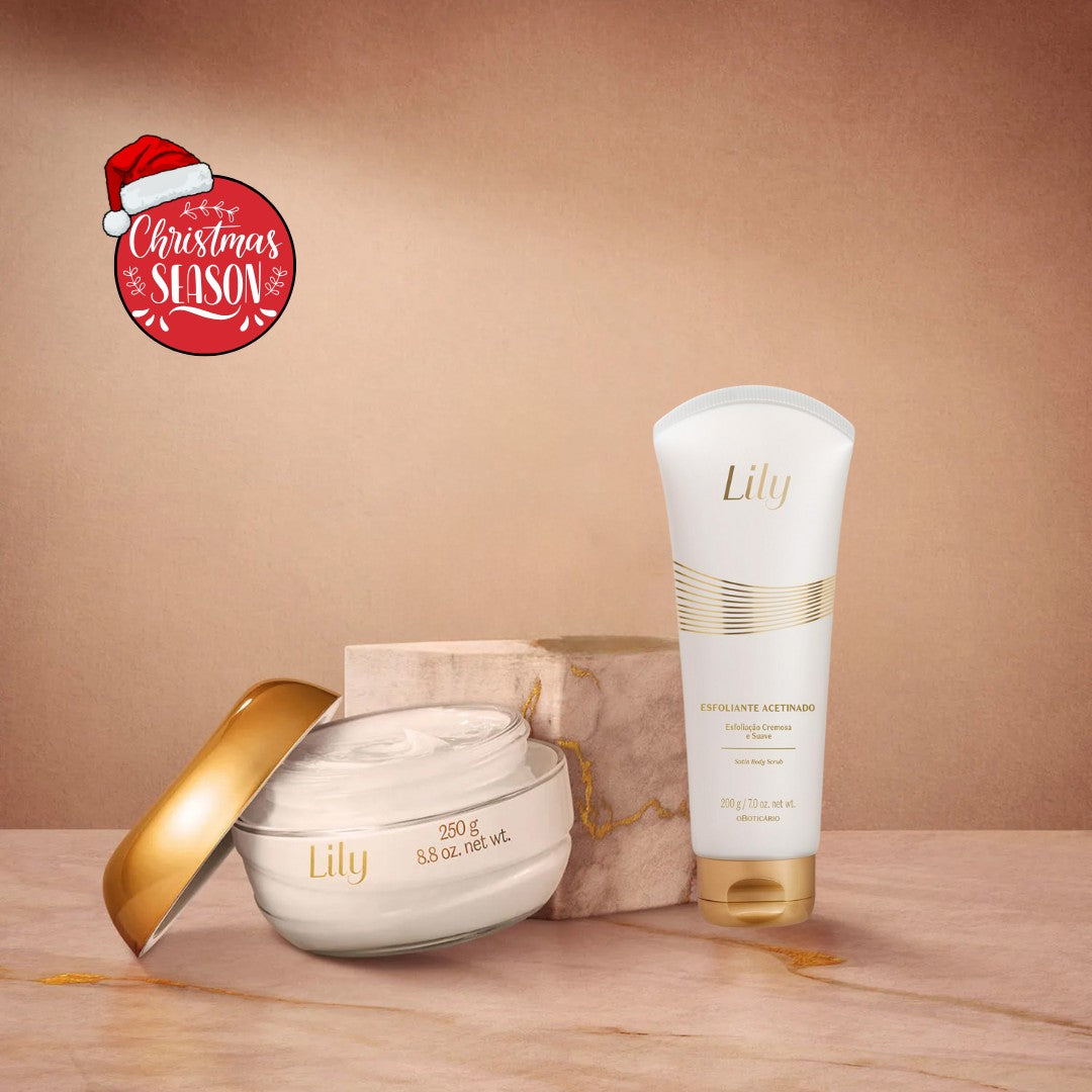 Lily Satin Kit – Body Scrub + Lily Satin Cream