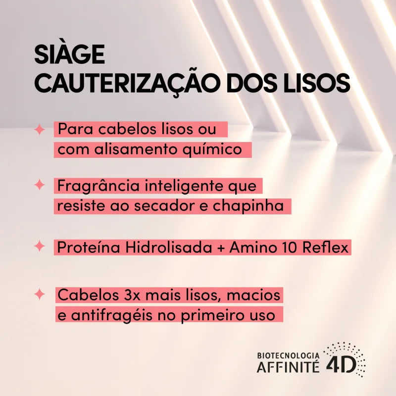 Máscara Capilar Siàge Cauterização dos Lisos 250g