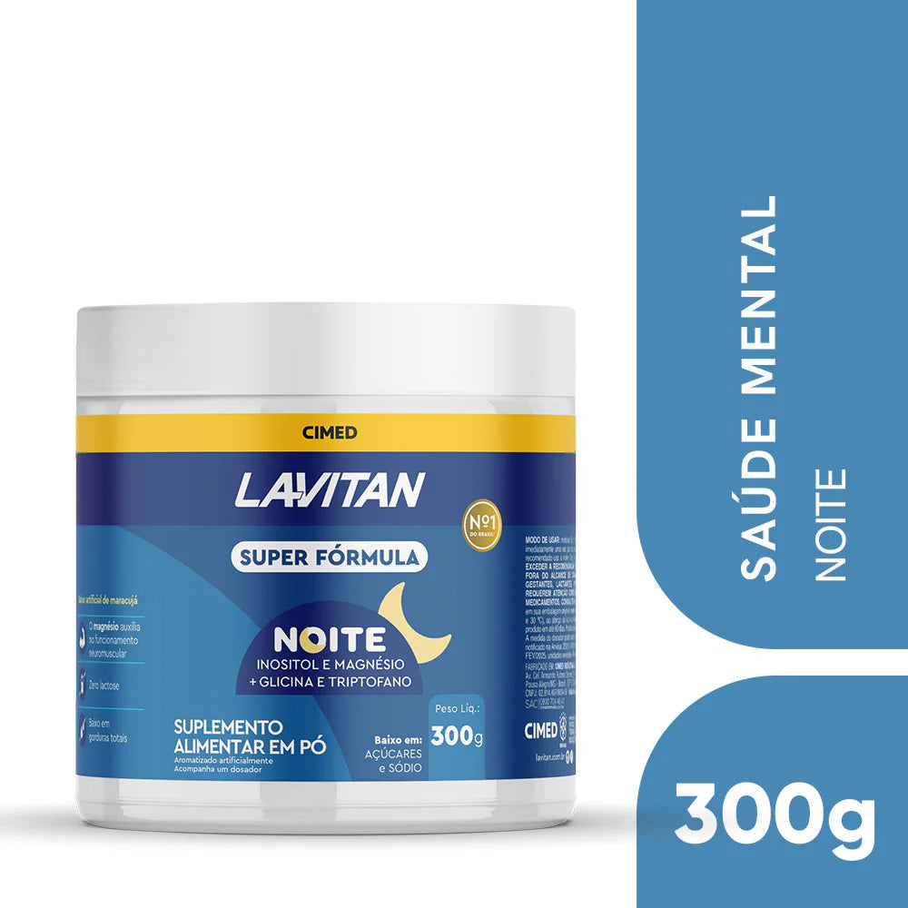 Lavitan Super Night Formula Magnesium Glycine Tryptophan 300g Passion Fruit