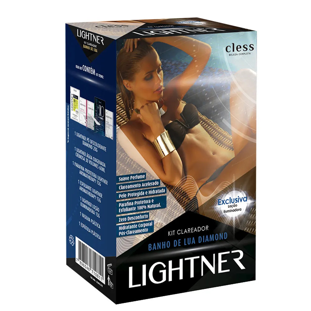 Lightner Kit Descolorante para pelos Banho de Lua Diamond - 15g