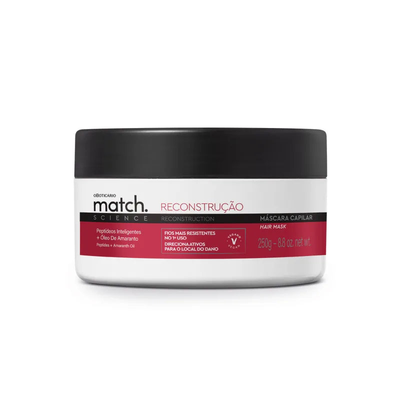 Máscara Capilar Match Science Reconstrução, 250g