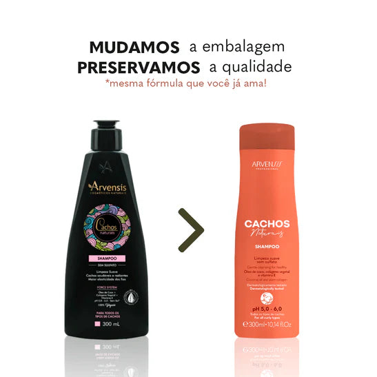 Shampoo Natural Curls Sulfate Free Arvensis - 300ml