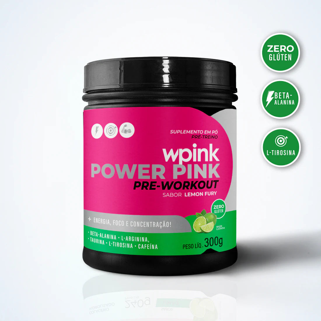 Super Power Pink Limão - Pré-treino Wepink - 300g