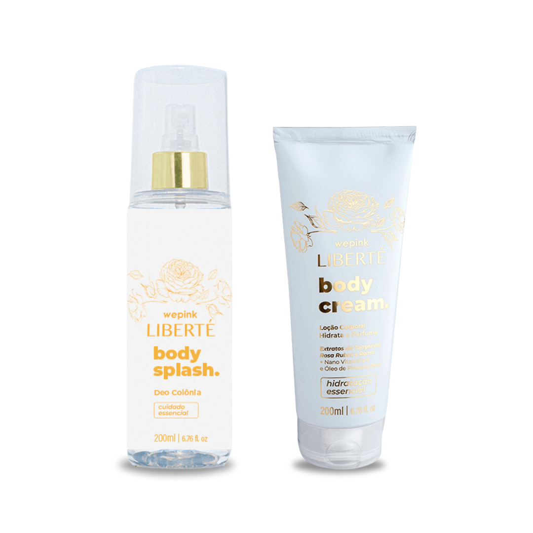 Kit Liberté Wepink Body Splash, 200ml + Body Cream, 200ml