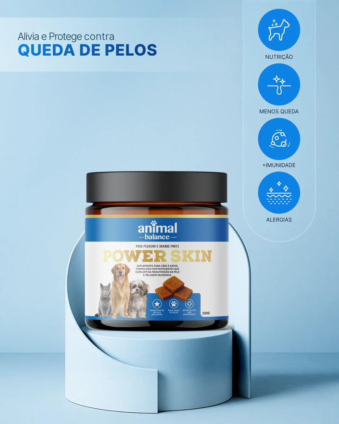 Power Skin - Hair and Dermis - Supplement in Palatable Phlebitis - 250g