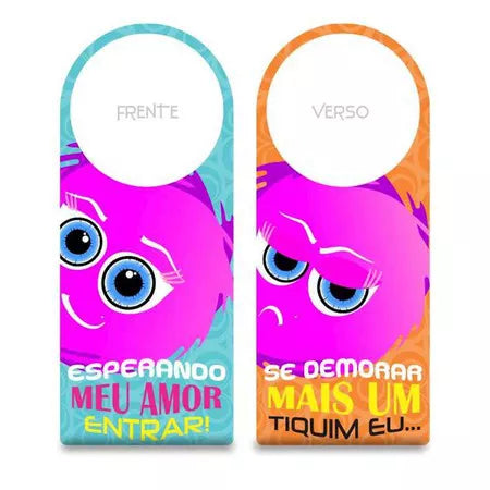 Aviso de Porta Fofuras da Maçaneta