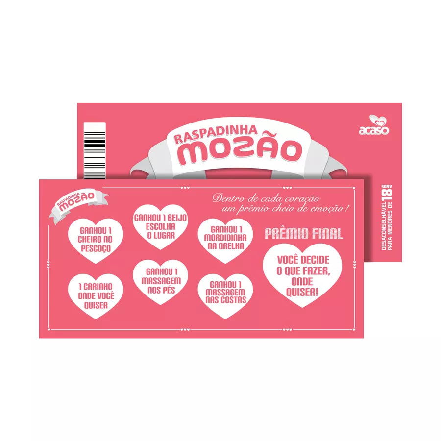 RASPADINHA PACOTE COM 10UN