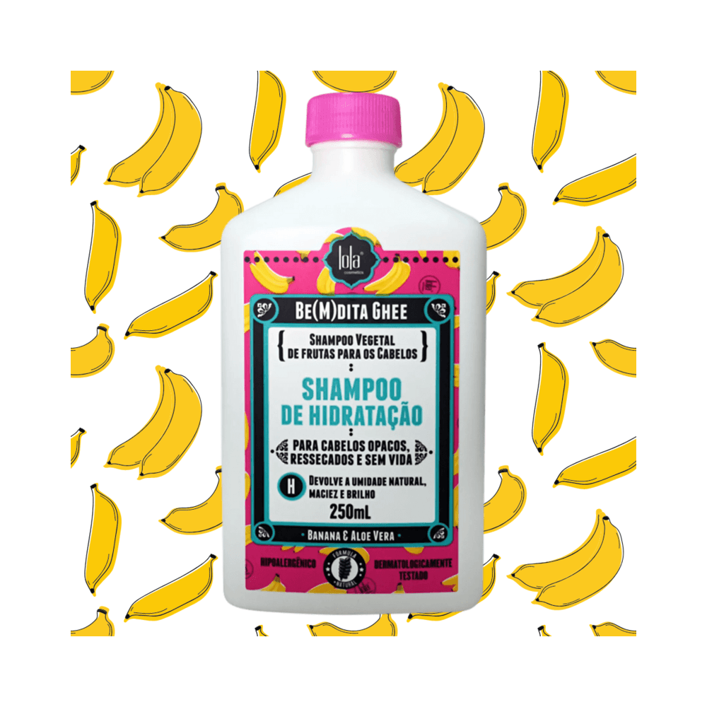 Be(m)dita Ghee Banana and Aloe Vera - Moisturizing Shampoo 250ml - Lola Cosmetics