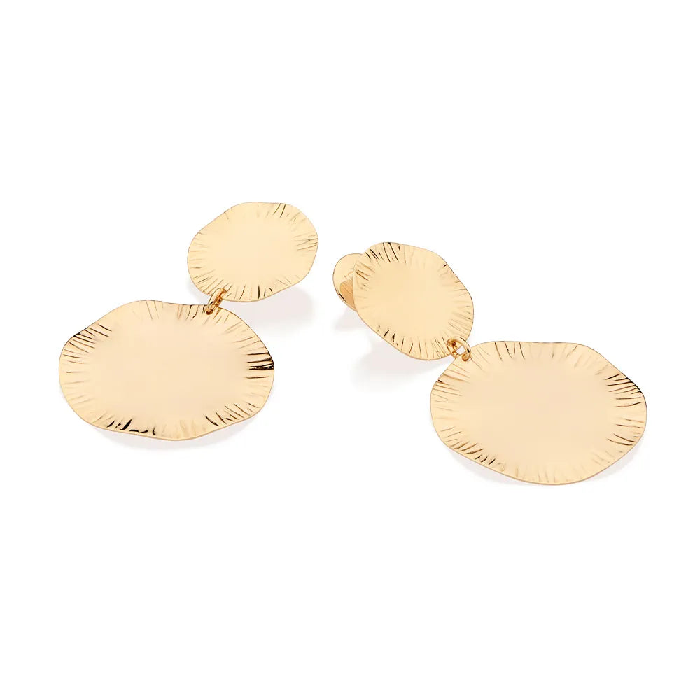 Maxi Brinco Círculos Banhado a Ouro 18k - Tam.único