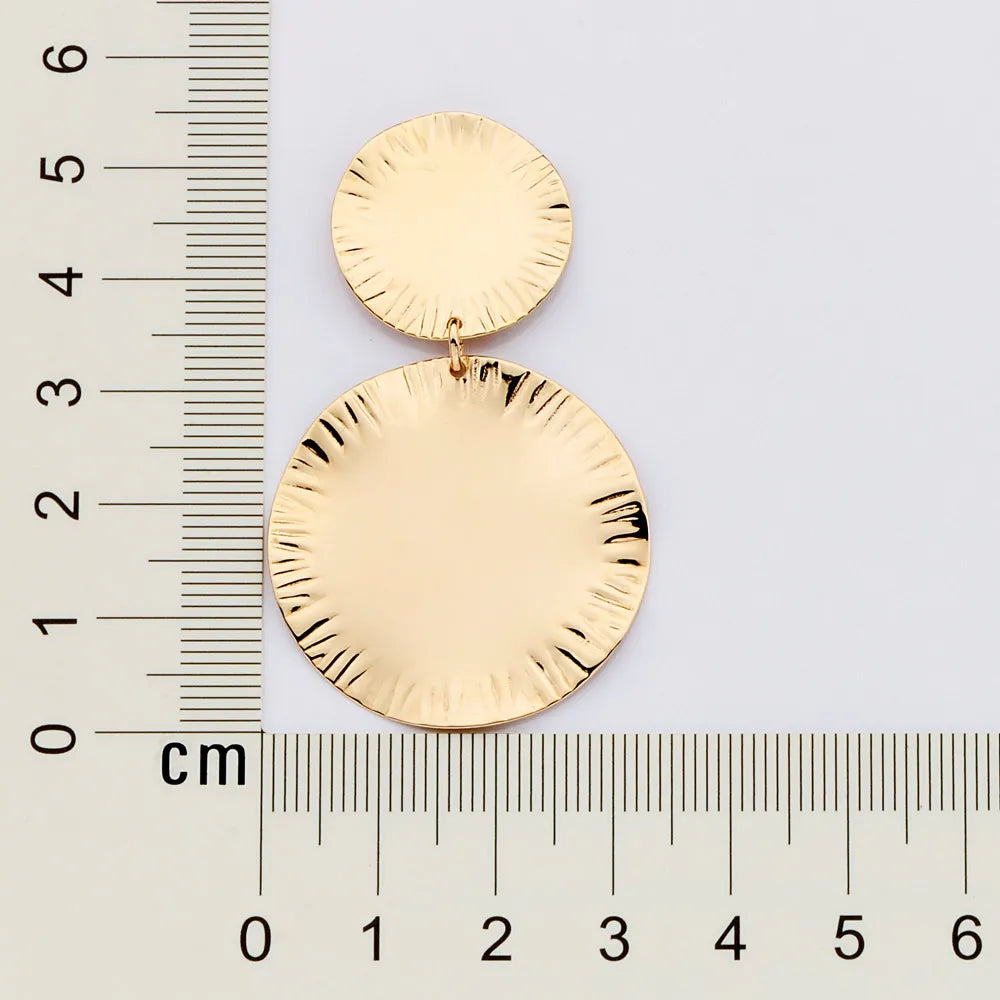 Maxi Brinco Círculos Banhado a Ouro 18k - Tam.único