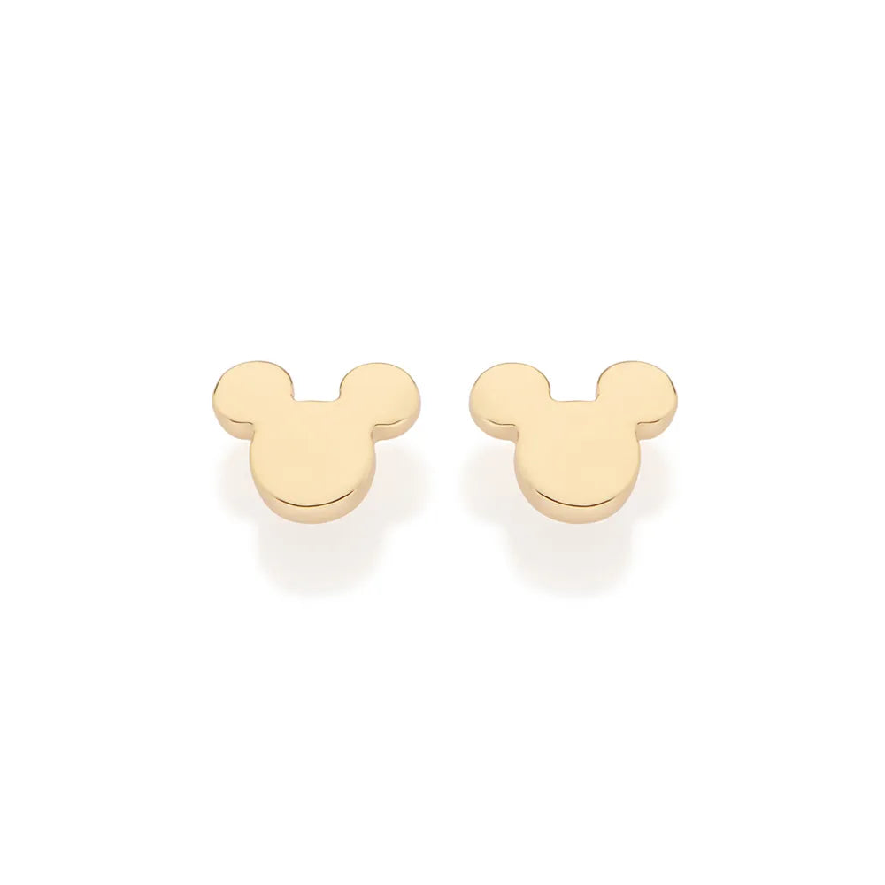 Brinco Mickey Baby Banhado a Ouro 18k - Tam.único