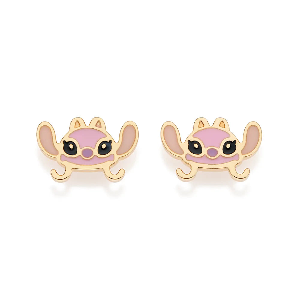 Brinco Angel Banhado a Ouro 18k Com Aplicação de Resina - Tam.único Romanel