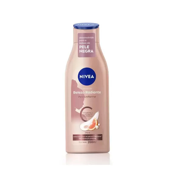 NIVEA Body Moisturiser Radiant Beauty Uniform Skin 200ml