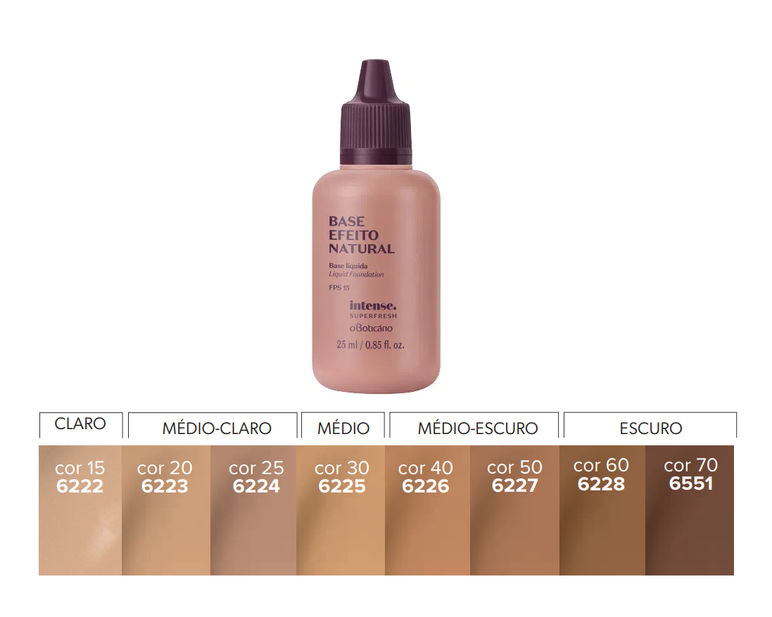 Liquid Foundation Efeito Natural Intense 25ml