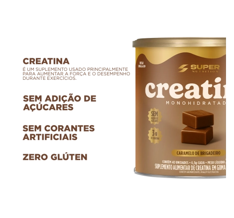 Brigadeiro Flavoured Creatine Caramel Desincha