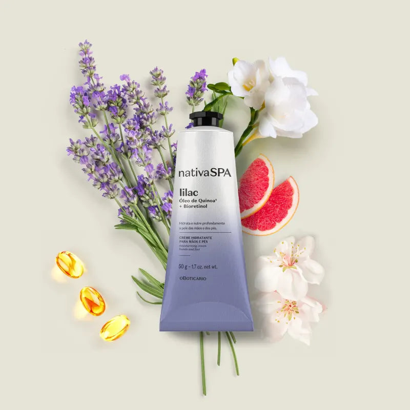 Creme Hidratante Para Mãos e Pés Nativa Spa Lilac 50g