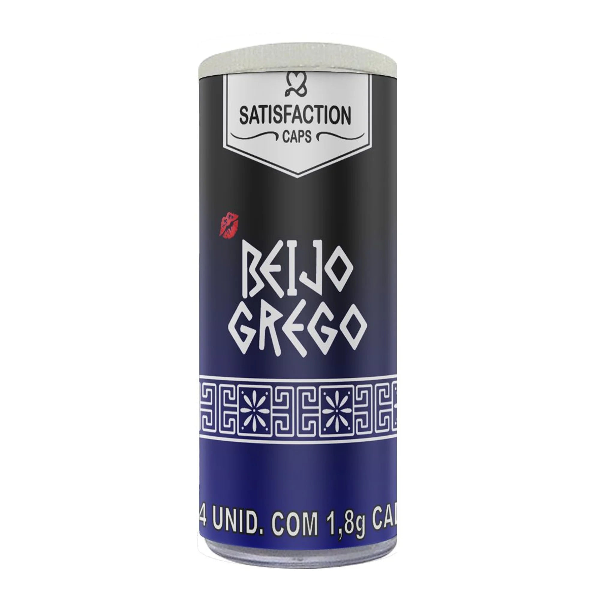 BOLINHA BEIJO GREGO 04 UNIDADES SATISFACTION CAPS