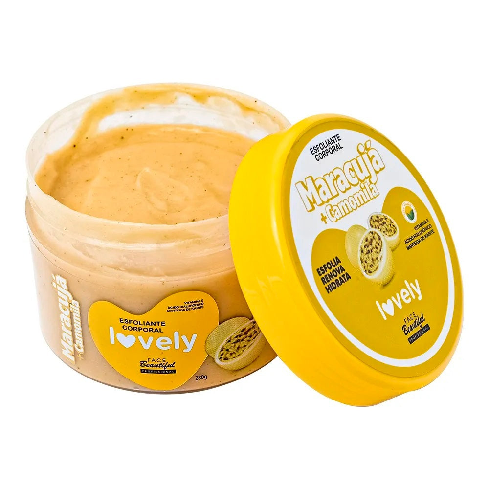 Esfoliante corporal maracujá linha lovely Face Beautiful