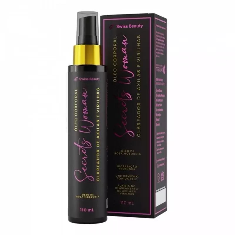 Oleo Corporal Clareador de axila e Virilha Secrets Woman Swiss Beauty Belkit - 110ml