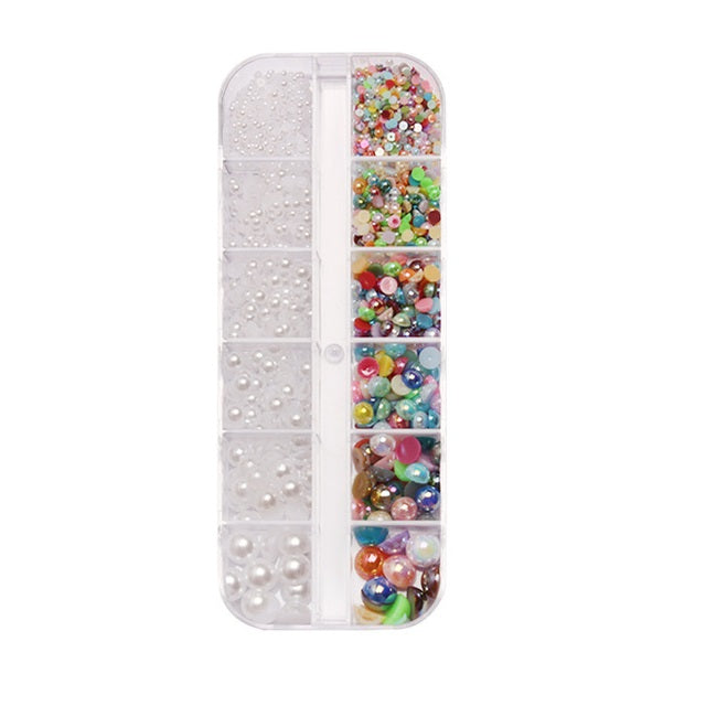 Stones Box Kit with 6 sizes White and Mix of Colors