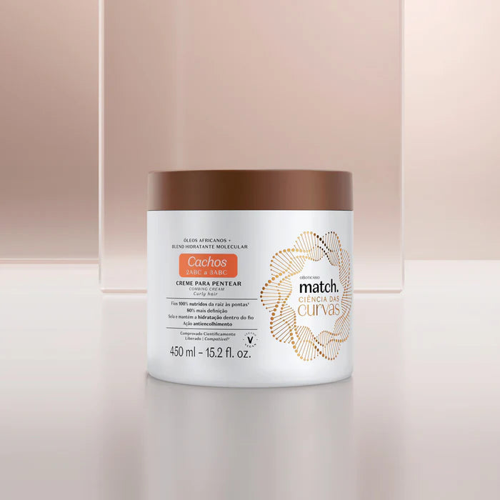Creme para Pentear Cachos Match Ciências das Curvas 2 abc 3 abc , 450ml