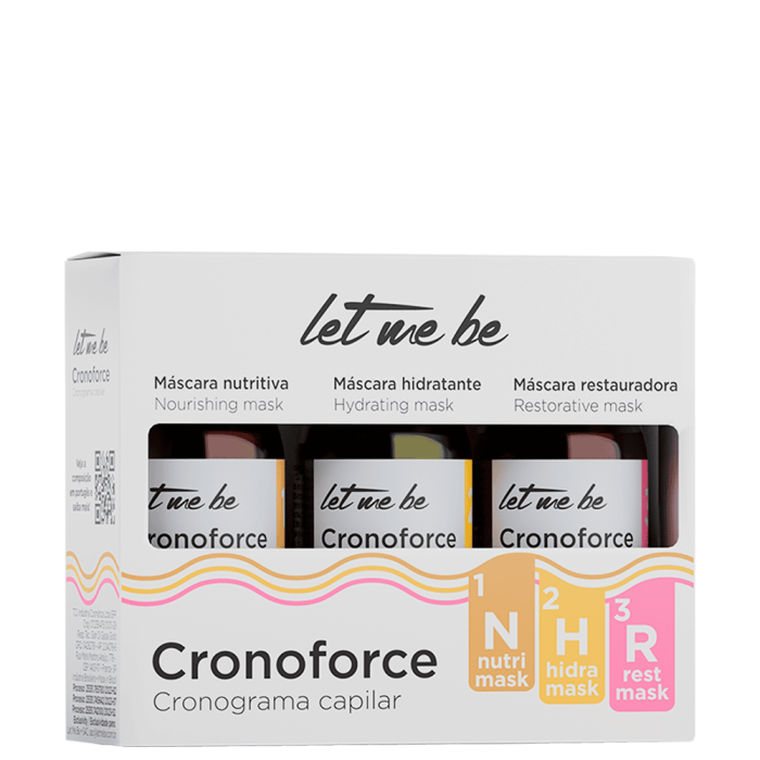 KIT Cronograma Capilar de Ampolas Cronoforce – 15ml cada | 3 Ampolas